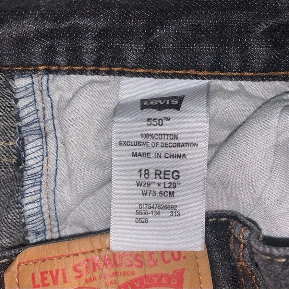 Levi’s 550 Cutoff Denim Shorts Black Faded  High Waisted Relaxed Women’s Size 29 - Picture 7 of 7